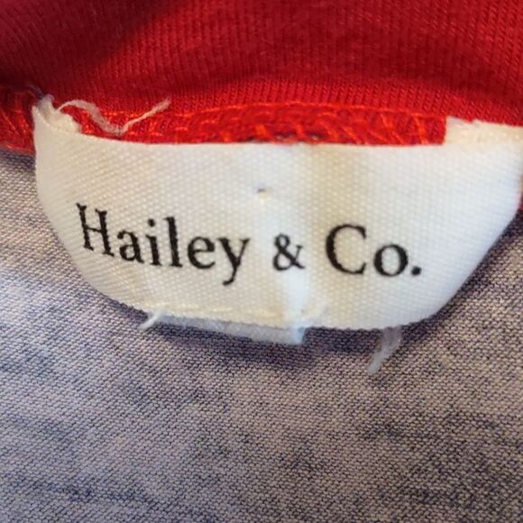 Hailey & Co Size S Stars and Stripes Short Sleeve V neck Top‎ - Picture 6 of 6